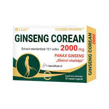 SUPLIMENTE TONICE - CPR  GINSENG COREAN 2000 MG 30 CPS