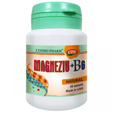 SUPLIMENTE VITAMINE ȘI MINERALE - CPR MAGNEZIU +B6