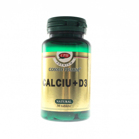 SUPLIMENTE MEMORIE SI CIRCULATIE - CPR PREMIUM CALCIU +D3 30CP