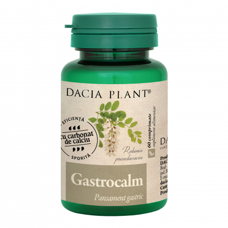 SUPLIMENTE STOMAC- DIGESTIE- COLON - D PLANT GASTROCALM 60CP/1+1