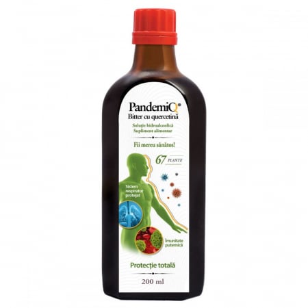 SUPLIMENTE TONICE - D PLANT PANDEMIQ BITTER CU QUERCETINA 67 PLANTE 200 ML