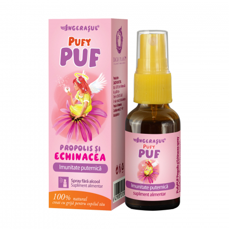 SUPLIMENTE RĂCEALĂ- APARAT RESPIRATOR ANTIVIRAL - D PLANT PUFY PUF PROP +ECHINACEEA FARA ALC SPRAY