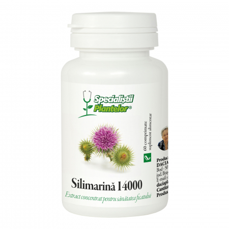 SUPLIMENTE HEPATOPROTECTOARE-BILA - D PLANT SILIMARINA14000 60CP