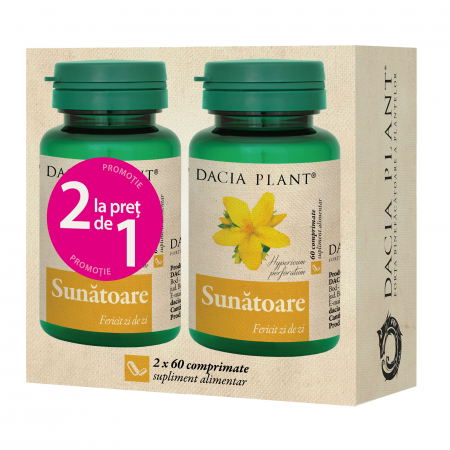 SUPLIMENTE SOMN DEPRESIE SISTEM NERVOS - D PLANT SUNATOARE 60CP/1+1