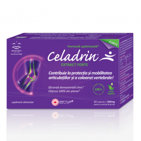 SUPLIMENTE ARTICULATII ANTIINFLAMATOARE - DAM CELADRIN FORTE 60CP
