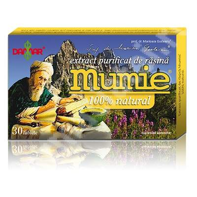 SUPLIMENTE ANTIOXIDANȚI-ANTITUMORAL - DAM EXTR RASINA MUMIE 30TBL