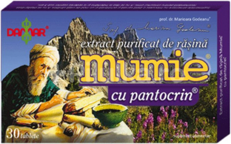 SUPLIMENTE ARTICULATII ANTIINFLAMATOARE - DAM EXTR RASINA MUMIE +PANTOCRIN 30TBL