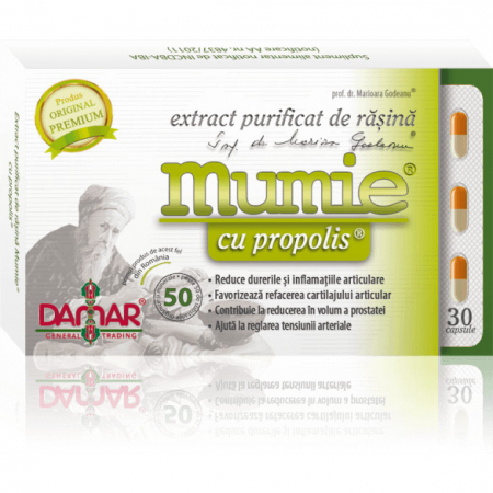 SUPLIMENTE ANTIOXIDANȚI-ANTITUMORAL - DAM EXTR RASINA MUMIE +PROP 30TBL/CP