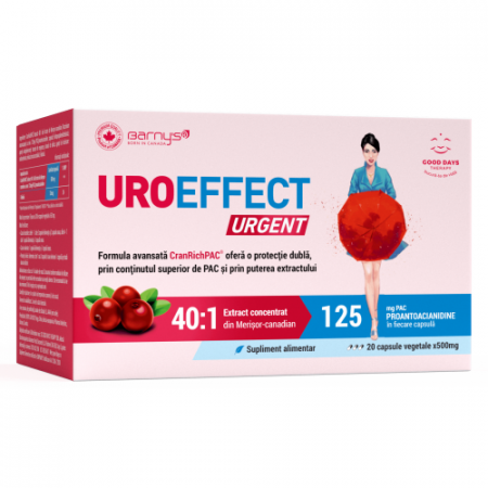 SUPLIMENTE ARTICULATII ANTIINFLAMATOARE - DAM UROEFFECT URGENT 20CP