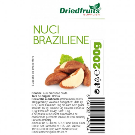 FOOD - DEP NUCI BRAZILIENE CRUDE 200G