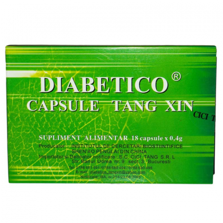 SUPLIMENTE DIABET - DIABETICO 18CP