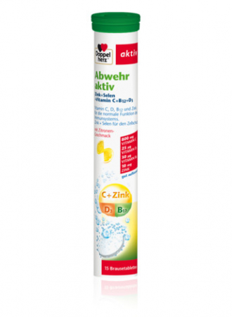 SUPLIMENTE IMUNITATE - DOPPEL ACTIV IMUNITATE VIT C+D+B12+ZN EFERVESCENTE
