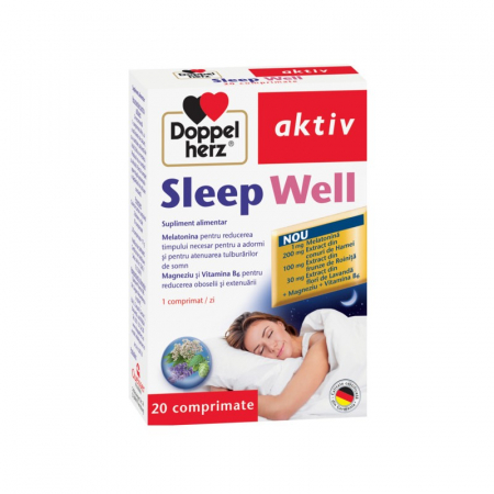 SUPLIMENTE SOMN DEPRESIE SISTEM NERVOS - DOPPEL AKTIV SLEEP WELL 20 TBL