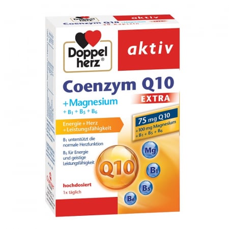 SUPLIMENTE CARDIO VASCULARE - DOPPEL COENZ Q10 EXTRA +MG +VIT B 30CP