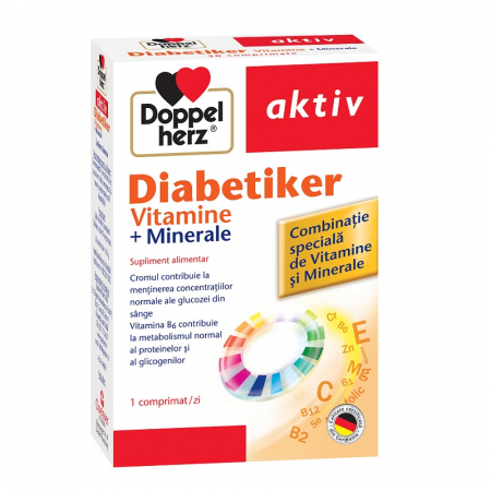 SUPLIMENTE DIABET - DOPPEL DIABETIKER VIT +MIN 30CP