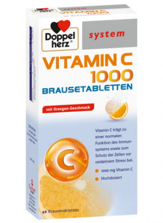 SUPLIMENTE VITAMINE ȘI MINERALE - DOPPEL VITAMINA C 1000MG EFERV 1TUB