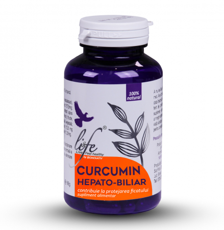 SUPLIMENTE HEPATOPROTECTOARE-BILA - DVR CURCUMIN HEPATO-BILIAR 60CP