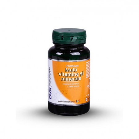 SUPLIMENTE VITAMINE ȘI MINERALE - DVR MULTI VIT +MIN 60CP/PROMO