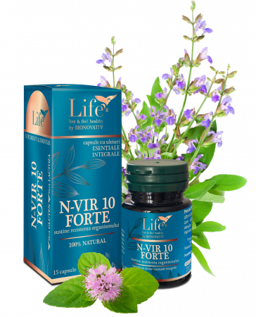 SUPLIMENTE RĂCEALĂ- APARAT RESPIRATOR ANTIVIRAL - DVR N-VIR 10 FORTE 15 CPS