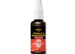 SUPLIMENTE RĂCEALĂ- APARAT RESPIRATOR ANTIVIRAL - DVR SPRAY CU PROPOLIS SI GRAPEFRUIT FARA ALCOOL 50 ML