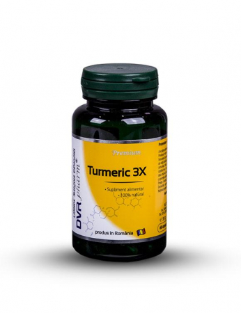 SUPLIMENTE ANTIOXIDANȚI-ANTITUMORAL - DVR TURMERIC X3 60CP/60+30