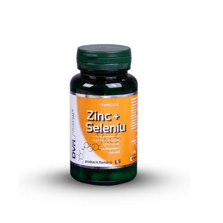 SUPLIMENTE VITAMINE ȘI MINERALE - DVR ZINC +SE +VIT C 60CP/60+30