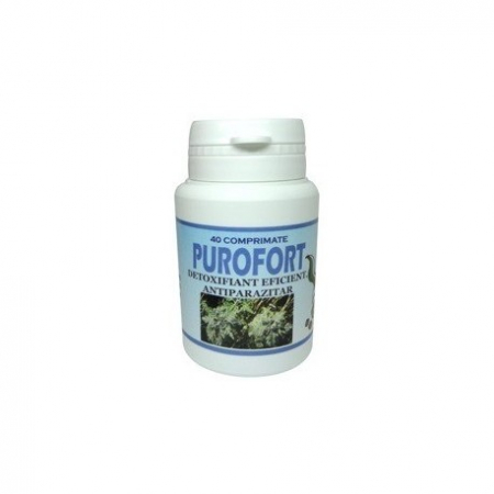 SUPLIMENTE DETOXIFIERE ANTIPARAZITARE - ELIDOR PUROFORT 40 CP