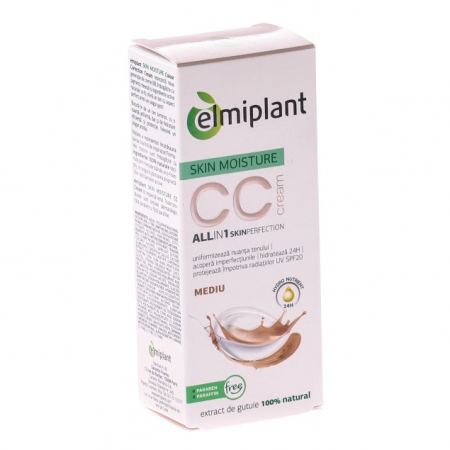 COSMETICE FAȚĂ - ELMI CR SKIN MOISTURE CC ALLIN1 MEDIU 50ML