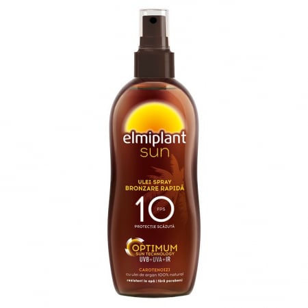 COSMETICE FAȚĂ - ELMI SUN ULEI PLAJA SPF10 BRONZ RAPIDA SPRAY