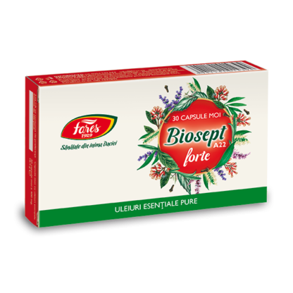 SUPLIMENTE RĂCEALĂ- APARAT RESPIRATOR ANTIVIRAL - FARES BIOSEPT FORTE 30CP MOI