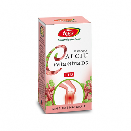 SUPLIMENTE VITAMINE ȘI MINERALE - FARES CALCIU +VIT D3 30CP