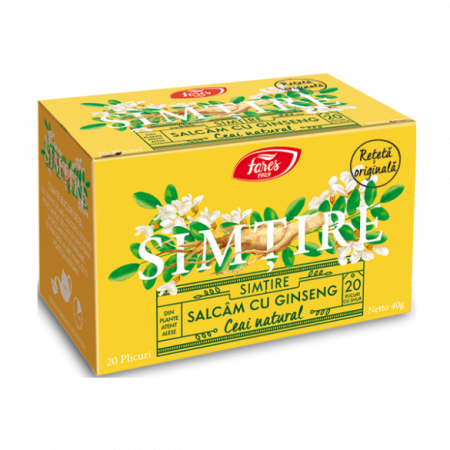 CEAIURI - FARES CEAI NATURAL SIMTIRE SALCAM CU GINSENG 20 DZ