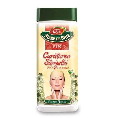 SUPLIMENTE DETOXIFIERE ANTIPARAZITARE - FARES COMPLEX CURAT SANGE PULBERE 200G