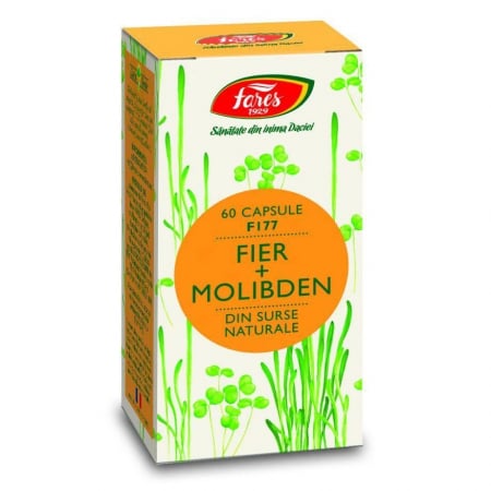 SUPLIMENTE VITAMINE ȘI MINERALE - FARES CPS FIER +MOLIBDEN