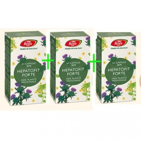 SUPLIMENTE HEPATOPROTECTOARE-BILA - FARES CPS HEPATOFIT FORTE 63CP 2+1 PROMO