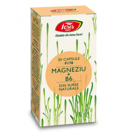 SUPLIMENTE VITAMINE ȘI MINERALE - FARES CPS MAGNEZIU +B6