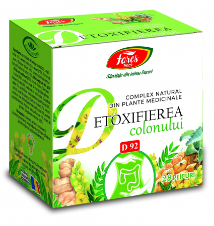 SUPLIMENTE STOMAC- DIGESTIE- COLON - FARES DETOXIFIEREA COLONULUI 28DZ