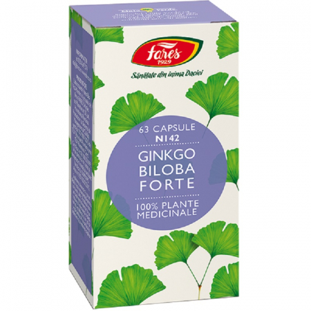SUPLIMENTE MEMORIE SI CIRCULATIE - FARES GINKGO BILOBA FORTE 63CP