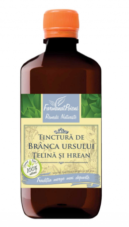 SUPLIMENTE POTENȚĂ - FARMANAT TINCT BRANCA URS +TELINA +HREAN 200ML