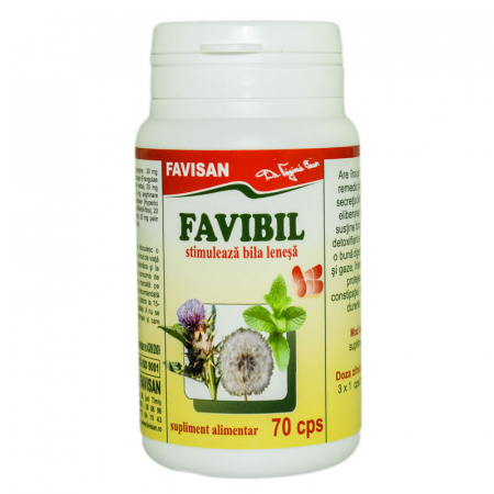 SUPLIMENTE HEPATOPROTECTOARE-BILA - FVN FAVIBIL 70CP