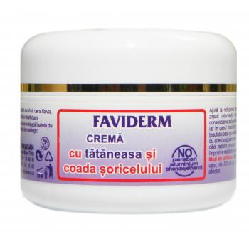CREME AFECTIUNI PIELE - FVN FAVIDERM TATANEASA SI COADA SORICELULUI 50ML