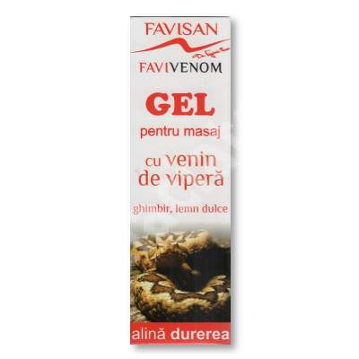 CREME ANTIINFLAMATOARE-CIRCULAȚIE - FVN FAVIVENOM GEL MASAJ 50ML