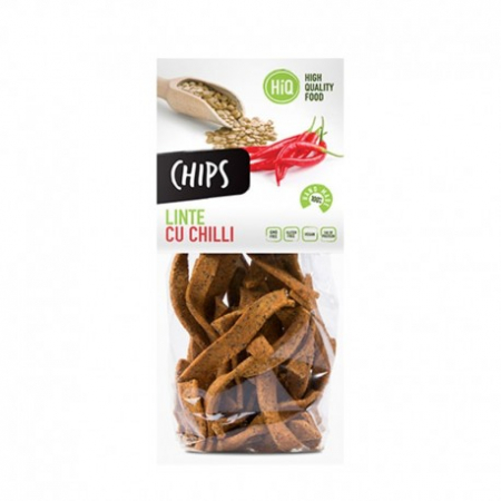 FOOD - GANOTERAPIA CHIPS LINTE CU CHILI 80 G VEGAN FARA GLUTEN