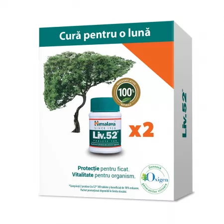 SUPLIMENTE HEPATOPROTECTOARE-BILA - HIM PROMO 2X LIV 52 100TBL