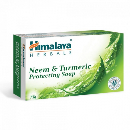 ȘAMPOANE- BALSAM- LOTIUNI-GELURI-PASTA DINTI - HIM PROTECTING NEEM +TURMERIC SOAP 75G