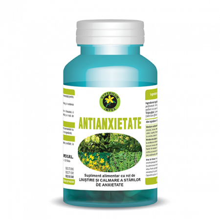 SUPLIMENTE SOMN DEPRESIE SISTEM NERVOS - HIP ANTI ANXIETATE 60CP