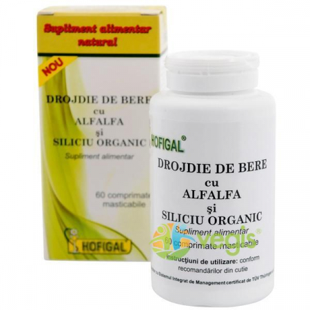 SUPLIMENTE VITAMINE ȘI MINERALE - HOF ALFALFA DR SI SILICIU 1+1 CADOU 60CP