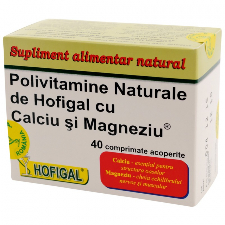 SUPLIMENTE VITAMINE ȘI MINERALE - HOF POLIVITAMINE CA+MG