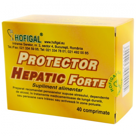 SUPLIMENTE HEPATOPROTECTOARE-BILA - HOF PROTECTOR HEPATIC FORTE