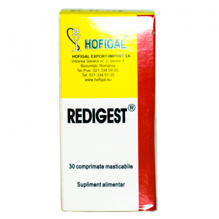 SUPLIMENTE STOMAC- DIGESTIE- COLON - HOF REDIGEST CPR MASTICABIL